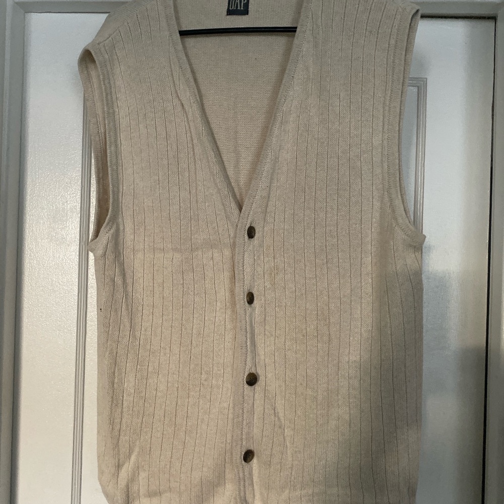GAP Beige Knit Vest
